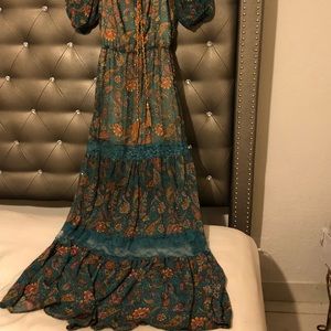 Floral long maxi dress